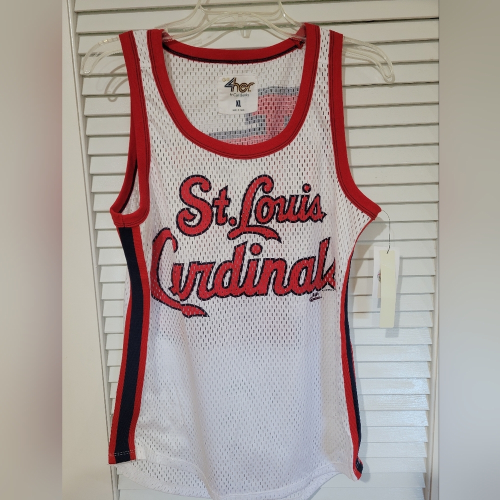 NWT St Louis Cardinals women's mesh tank XL